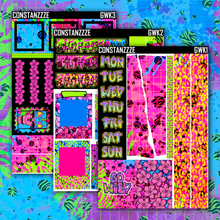 Load image into Gallery viewer, Neon Go Wild Blackout Journaling Kit