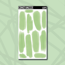 Load image into Gallery viewer, Large Green Plantchette Swatch Sticker Sheet