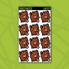 Load image into Gallery viewer, Stitched Traditional What's This Sticker Sheet