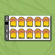 Load image into Gallery viewer, Summer Ghostie Notes Sticker Sheet