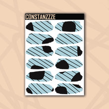 Load image into Gallery viewer, Pastel Dot With Stripe Medium Swatch Sticker Sheet