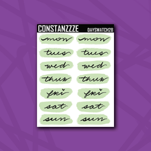 Load image into Gallery viewer, Pastel Day Swatch Sticker Sheet