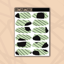 Load image into Gallery viewer, Pastel Dot With Stripe Medium Swatch Sticker Sheet