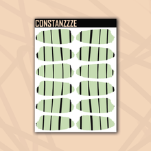 Load image into Gallery viewer, Pastel Stripes Medium Swatch Sticker Sheet
