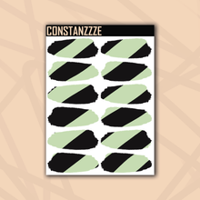 Load image into Gallery viewer, Pastel Thick Stripe Medium Swatch Sticker Sheet