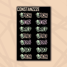 Load image into Gallery viewer, Large Pastel Oogie Days of the Week Sticker Sheet