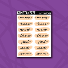 Load image into Gallery viewer, Pastel Day Swatch Sticker Sheet