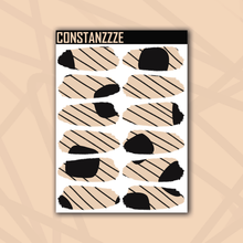 Load image into Gallery viewer, Pastel Dot With Stripe Medium Swatch Sticker Sheet