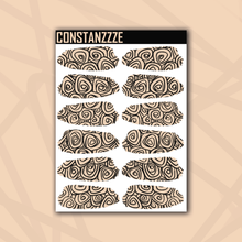 Load image into Gallery viewer, Pastel Swirlies Medium Swatch Sticker Sheet