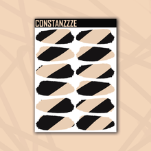 Load image into Gallery viewer, Pastel Thick Stripe Medium Swatch Sticker Sheet