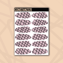 Load image into Gallery viewer, Pastel Crisscross Medium Swatch Sticker Sheet