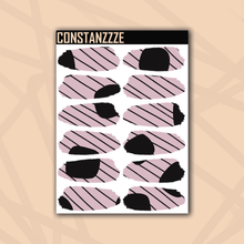 Load image into Gallery viewer, Pastel Dot With Stripe Medium Swatch Sticker Sheet