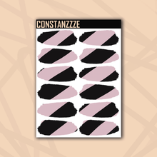 Load image into Gallery viewer, Pastel Thick Stripe Medium Swatch Sticker Sheet