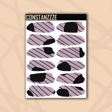 Load image into Gallery viewer, Pastel Dot With Stripe Medium Swatch Sticker Sheet