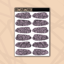 Load image into Gallery viewer, Pastel Swirlies Medium Swatch Sticker Sheet