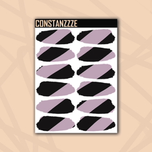 Load image into Gallery viewer, Pastel Thick Stripe Medium Swatch Sticker Sheet