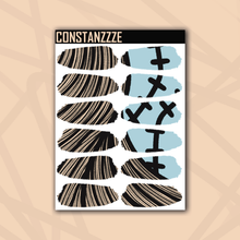 Load image into Gallery viewer, Pastel Sally Medium Swatch Sticker Sheet