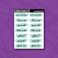 Load image into Gallery viewer, Pastel Day Swatch Sticker Sheet