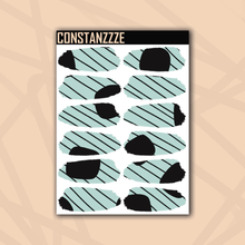 Load image into Gallery viewer, Pastel Dot With Stripe Medium Swatch Sticker Sheet