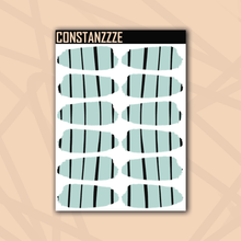 Load image into Gallery viewer, Pastel Stripes Medium Swatch Sticker Sheet