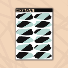 Load image into Gallery viewer, Pastel Thick Stripe Medium Swatch Sticker Sheet