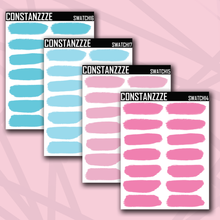 Load image into Gallery viewer, Kawaii Winter Swatch Sticker Sheet