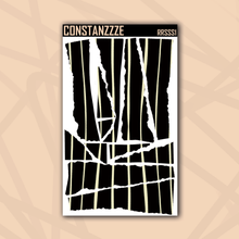 Load image into Gallery viewer, Pastel Stripes on Black Rippies Sticker Sheet