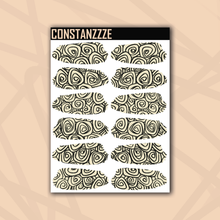 Load image into Gallery viewer, Pastel Swirlies Medium Swatch Sticker Sheet