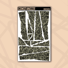 Load image into Gallery viewer, Pastel Swirlies on Black Rippies Sticker Sheet