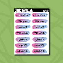 Load image into Gallery viewer, Summer Waves Day Swatch Sticker Sheet