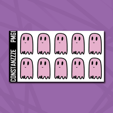 Load image into Gallery viewer, Purple Moon Ghostie Notes Sticker Sheet