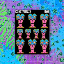 Load image into Gallery viewer, Neon Pink Go Wild Llama Sticker Sheet