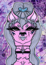 Load image into Gallery viewer, Light Pink GW Llama Reusable Sticker Book