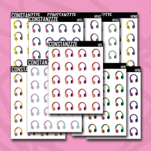 Load image into Gallery viewer, Pride Headphone Sticker Sheet