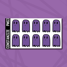 Load image into Gallery viewer, Purple Moon Ghostie Notes Sticker Sheet