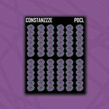 Load image into Gallery viewer, Purple Rose Checklist Sticker Sheet