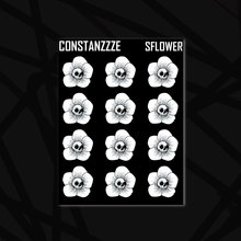 Load image into Gallery viewer, Skull Flower Sticker Sheet