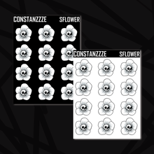 Load image into Gallery viewer, Skull Flower Sticker Sheet