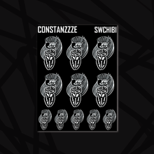 Load image into Gallery viewer, Skull Witch Chibi Sticker Sheet