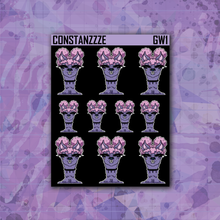 Load image into Gallery viewer, Slate Purple Go Wild Llama Sticker Sheet