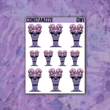 Load image into Gallery viewer, Slate Purple Go Wild Llama Sticker Sheet
