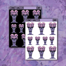 Load image into Gallery viewer, Slate Purple Go Wild Llama Sticker Sheet