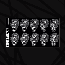 Load image into Gallery viewer, Large Skull Witch ZZZ Chibi Sticker Sheet