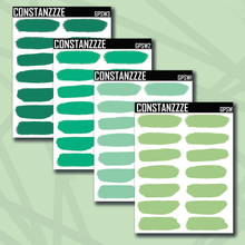Load image into Gallery viewer, Green Plantchette Swatch Sticker Sheet