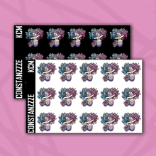 Load image into Gallery viewer, Small Pastel Kandi Chibi Mermaid Sticker Sheet