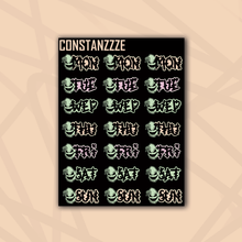 Load image into Gallery viewer, Pastel Oogie Days of the Week Sticker Sheet