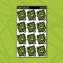 Load image into Gallery viewer, Stitched Traditional What's This Sticker Sheet