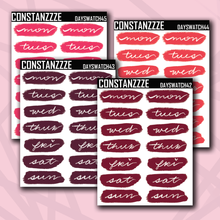 Load image into Gallery viewer, Valentines Day Swatch Sticker Sheet