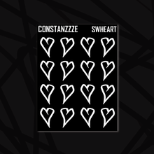 Load image into Gallery viewer, Skull Witch Heart Sticker Sheet