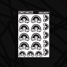 Load image into Gallery viewer, Skull Witch Rainbow Sticker Sheet